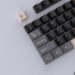 Black Grey 104+22 Keys Cherry Profile PBT Doubleshot Keycaps Set for MX Keyboard